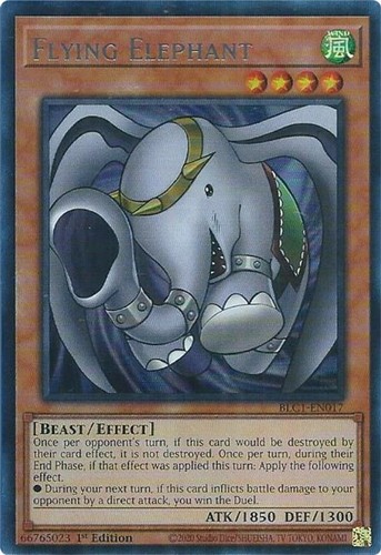 Flying elephant blc1 - elephant, (silver)